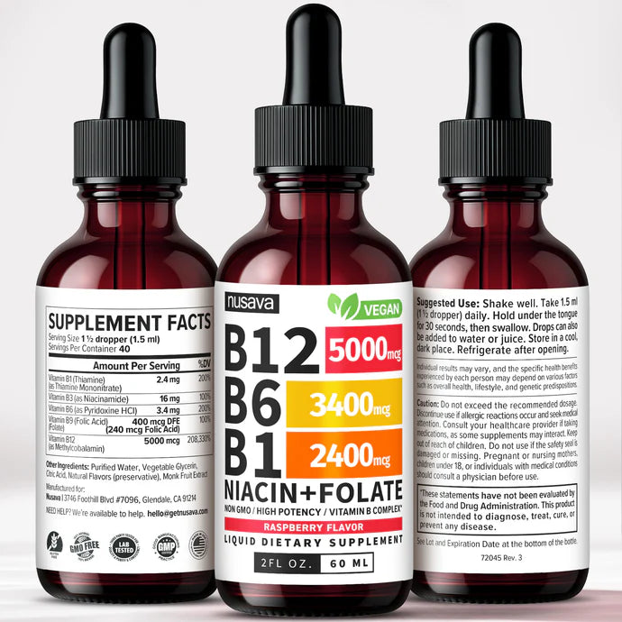 Vitamin B12 and B6 Liquid Drops
