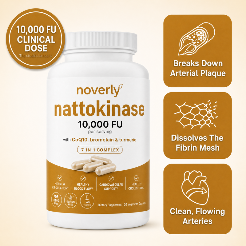 Max Potency Nattokinase 10,000 FU — Circulation Support