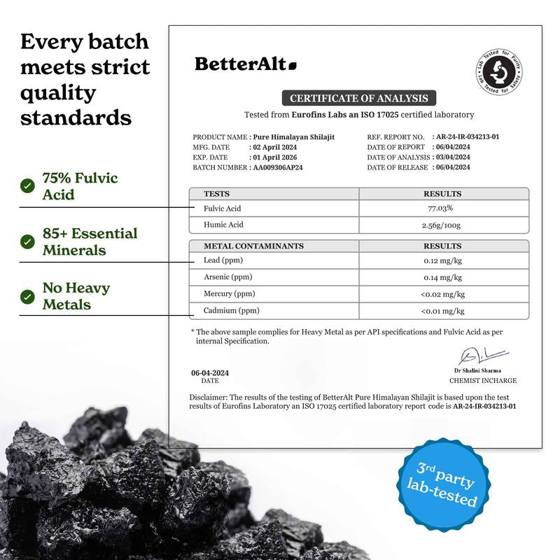 BetterAlt Shilajit Sea Moss - Buy 1 Get 1 Free