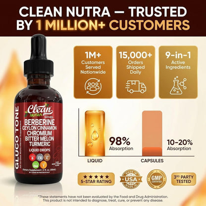 Clean Nutra Berberine Liquid Drops