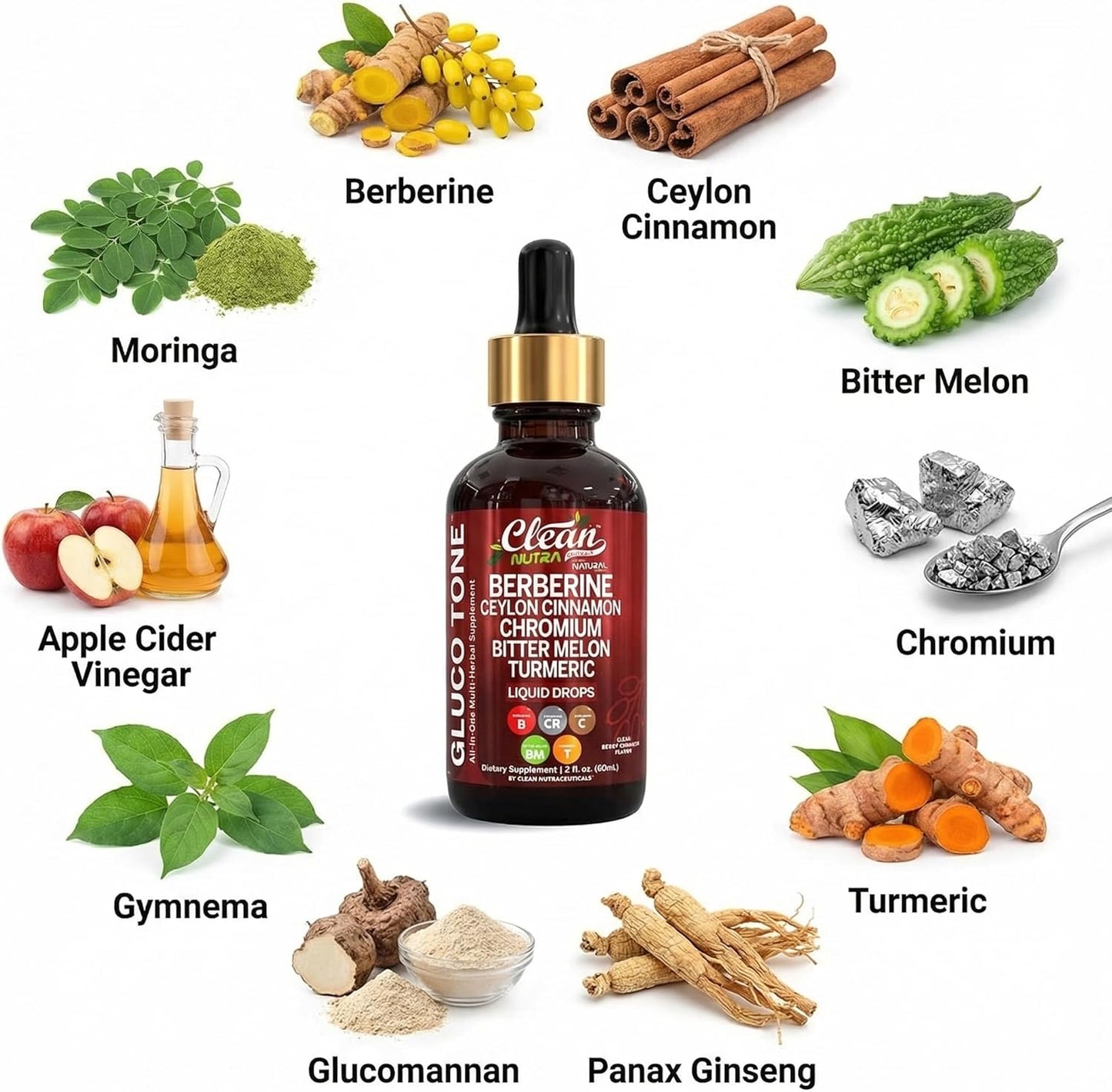 Clean Nutra Berberine Liquid Drops