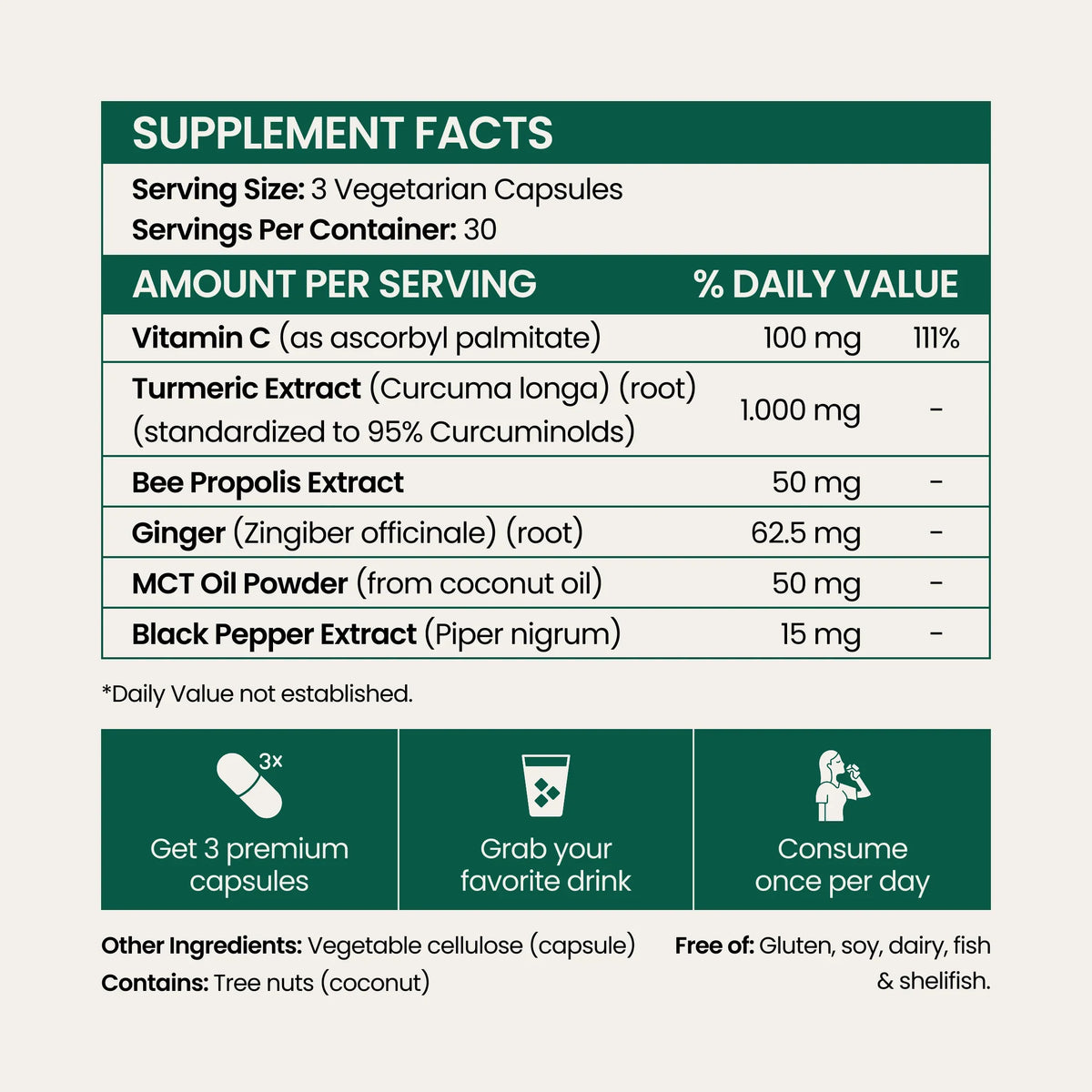 Turmeric Curcumin Capsules (1,000mg)