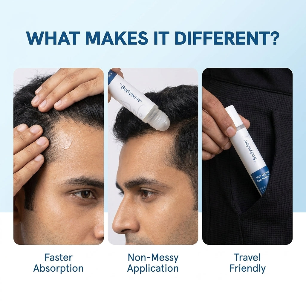 Advanced Hair Growth Roll‑On Serum for Men