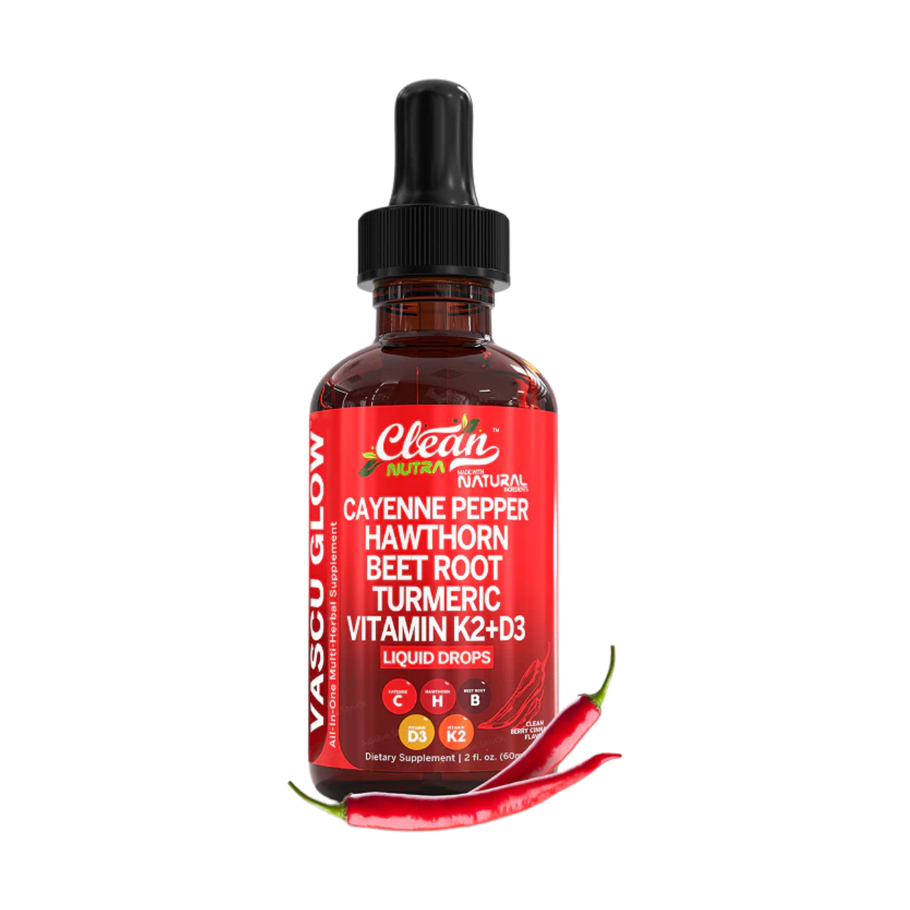 Clean Nutra Cayenne Pepper Drops Supplement Liquid