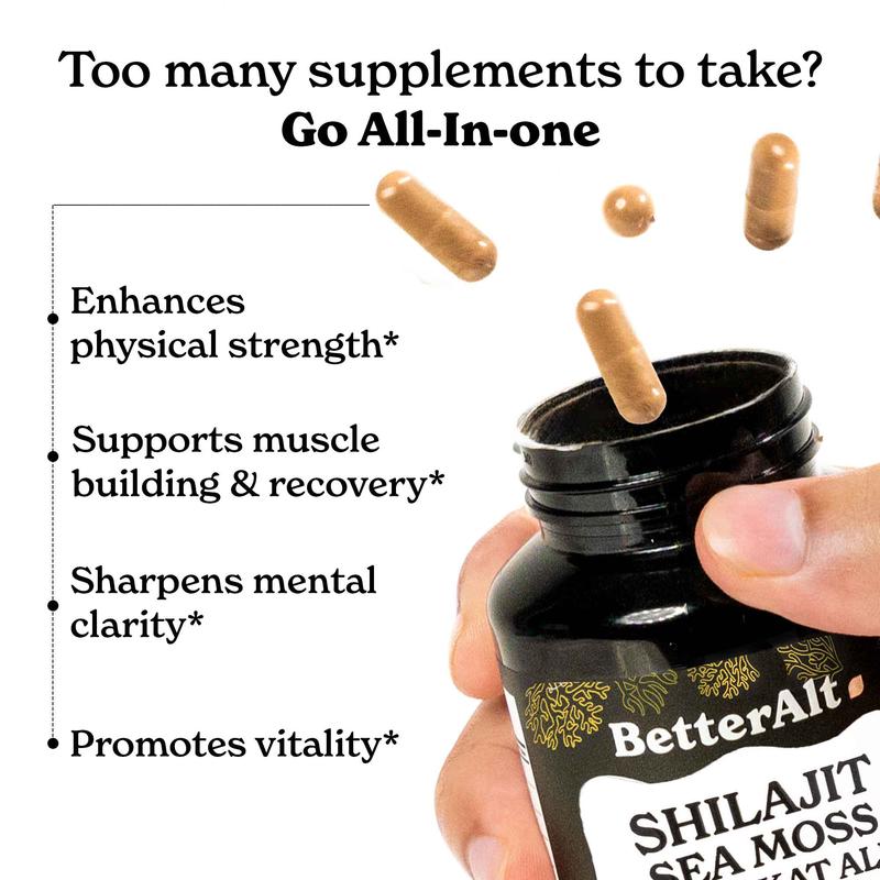 BetterAlt Shilajit Sea Moss - Buy 1 Get 1 Free