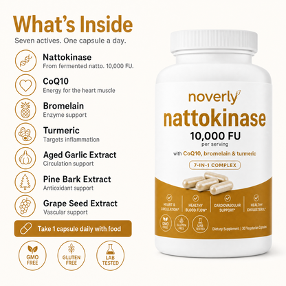Max Potency Nattokinase 10,000 FU — Circulation Support