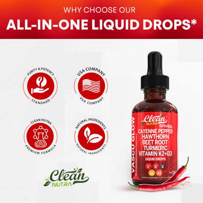 Clean Nutra Cayenne Pepper Drops Supplement Liquid