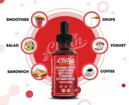 Clean Nutra Cayenne Pepper Drops Supplement Liquid