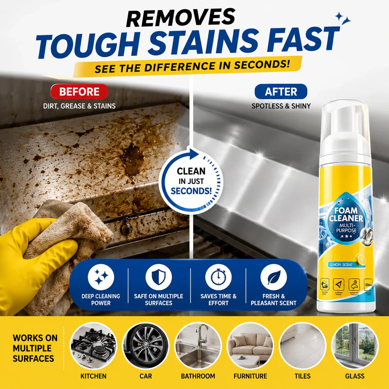 All in one Multi-Purpose Deep Oxalic Cleaning Spray