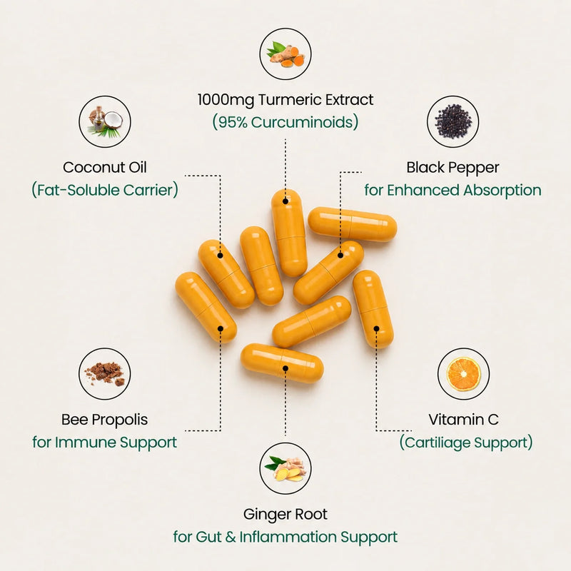 How to use Turmeric Curcumin Capsules (1,000mg)